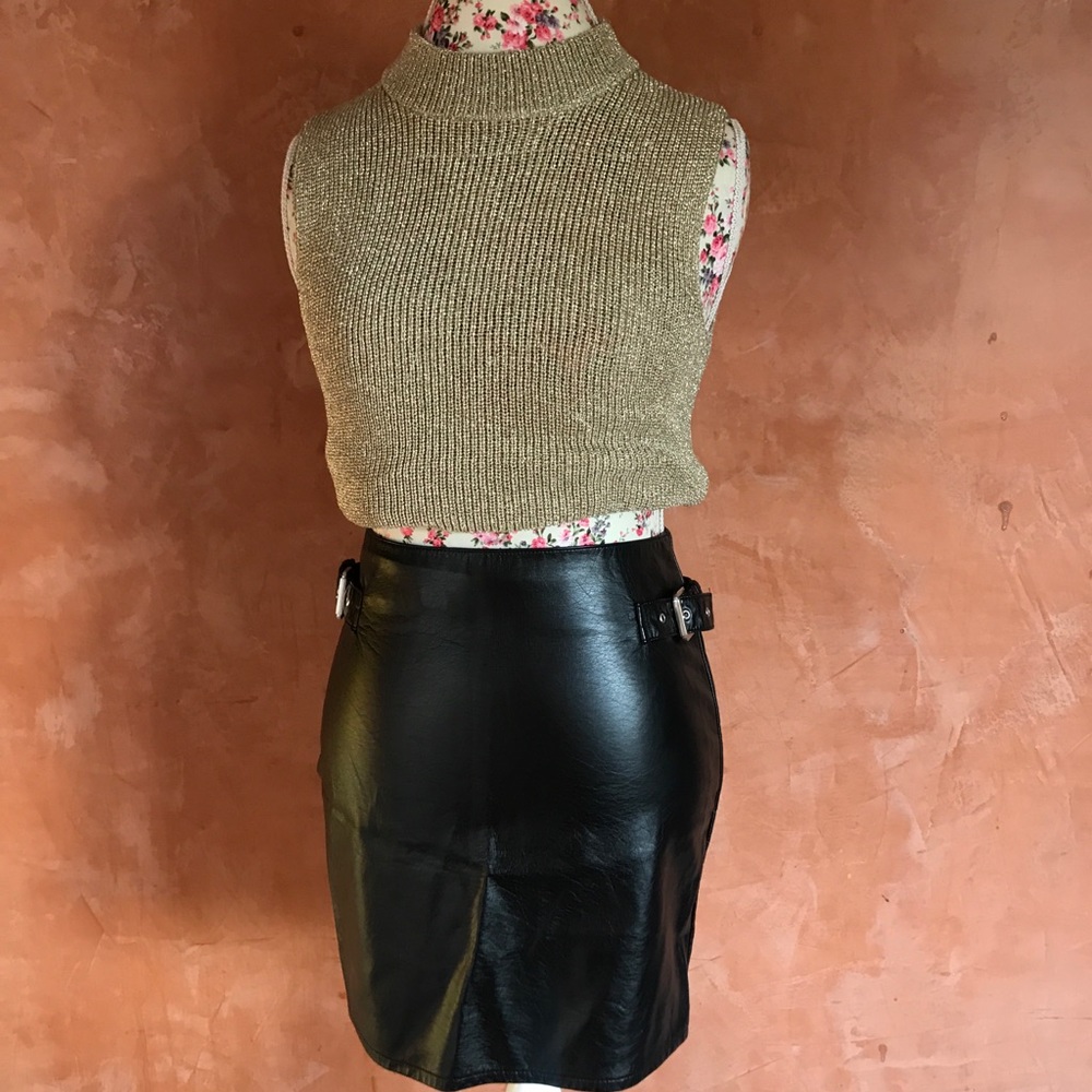 Mini faux Leather Skirt